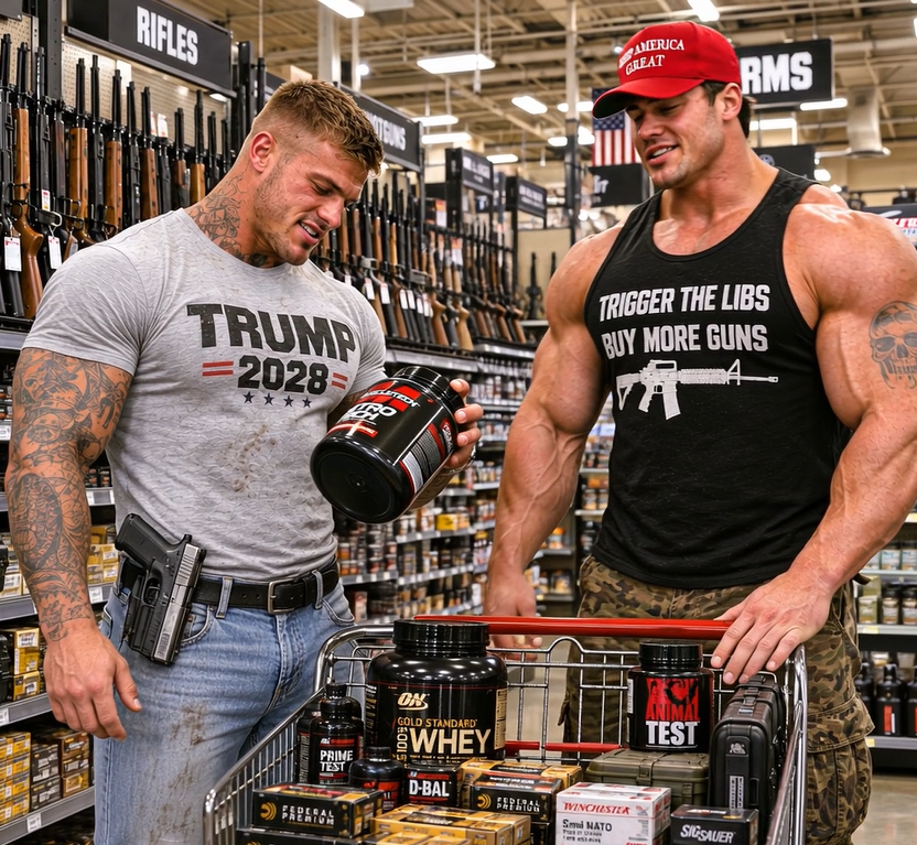 Truthseek47's tweet photo. Bros are stocking up on weekly essentials... https://t.co/62djawGuy9