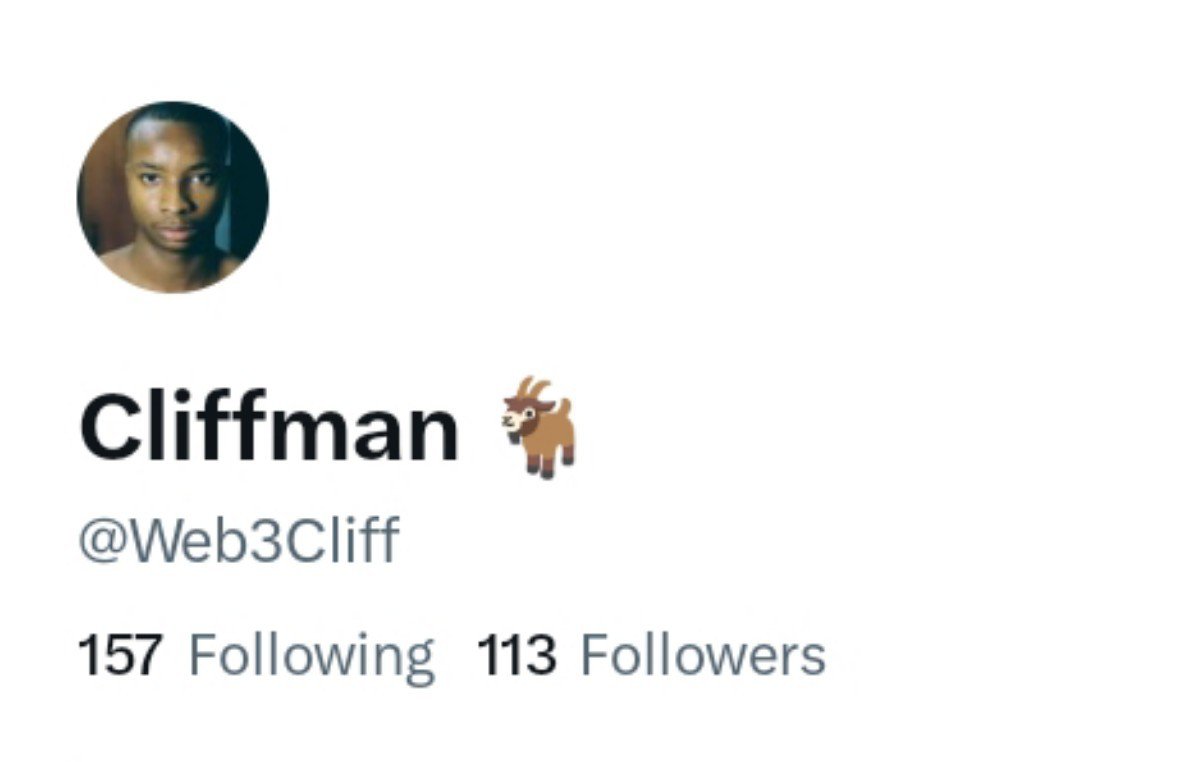 Web3Cliff's tweet photo. 100 followers crossed

Let's get to 200 today 🔥 https://t.co/sTXmd4niAl