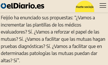_Laboro's tweet photo. Las mutuas son asociaciones de empresarios➡️esto haría el PP con las bajas: "¿Vamos a reforzar el papel de las empresas? Sí. ¿Vamos a facilitar que las empresas hagan pruebas diagnósticas? Sí. ¿Vamos a facilitar que en determinadas patologías las empresas puedan dar altas? Sí”. https://t.co/e06Nsa9Lpd