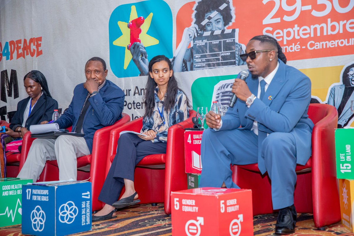 UNDPWACA's tweet photo. Creatives4Peace Youth Forum:

“It’s nice to be a star, but it is more important to use your star power to empower. Go beyond art for art, to art for impact.” @Stanley Enow, Founder of the Stanley Enow Foundation, emphasises the importance of leveraging stardom to empower people beyond family circles. 

#Creatives4PeaceYouthForum @undp4youth @Gen17YL @gen17 @undpafrica @StanleyEnow
@UNDP Africa