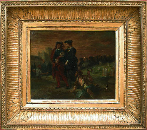 art_delacroix's tweet photo. Hamlet and Horatio in the cemetery #artbots #delacroix https://t.co/iLN3TpcjQ7