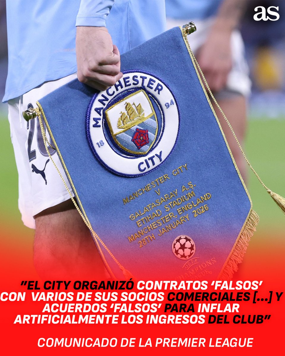 diarioas's tweet photo. 🚨 ¡¡𝐎𝐅𝐈𝐂𝐈𝐀𝐋: 𝐄𝐋 𝐂𝐈𝐓𝐘, 𝐂𝐔𝐋𝐏𝐀𝐁𝐋𝐄!! 🚨

📝 La Premier League oficializa que la Comisión independiente declara culpable al club de todos los cargos imputados por incumplimiento del ‘Fair Play Financiero’. Los ‘citizens’ tienen hasta el 2 de octubre para apelar https://t.co/DsWRM5sTSY