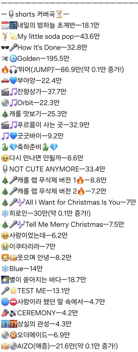 ingkeuleos46484's tweet photo. #HebiCounter
#Hebi
보석함 기록관 앤더위더's Second Crystal,
🐍Hebi💎's Cover, Original 조회수 근황 기록서
ㅡ723일자ㅡ
작성 시각ㅡ1:07~1:25
전송 시각ㅡ1:33 https://t.co/xrzJOsWr9h