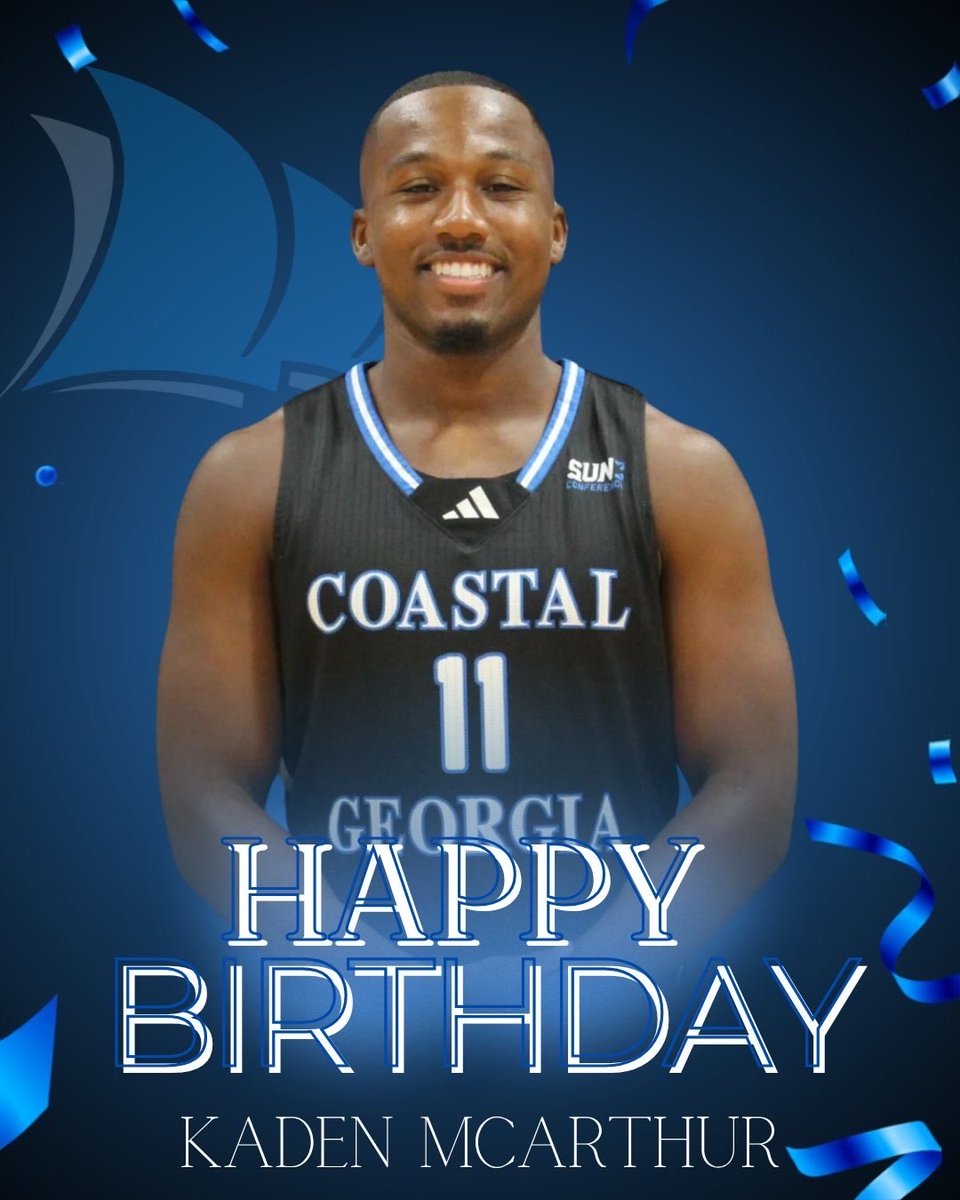 ccgaathletics's tweet photo. Happy Birthday to Men's Basketball player Kaden Mcarthur!
Hope you have a great birthday!
#HailtheSail https://t.co/yjCdH7lV4f