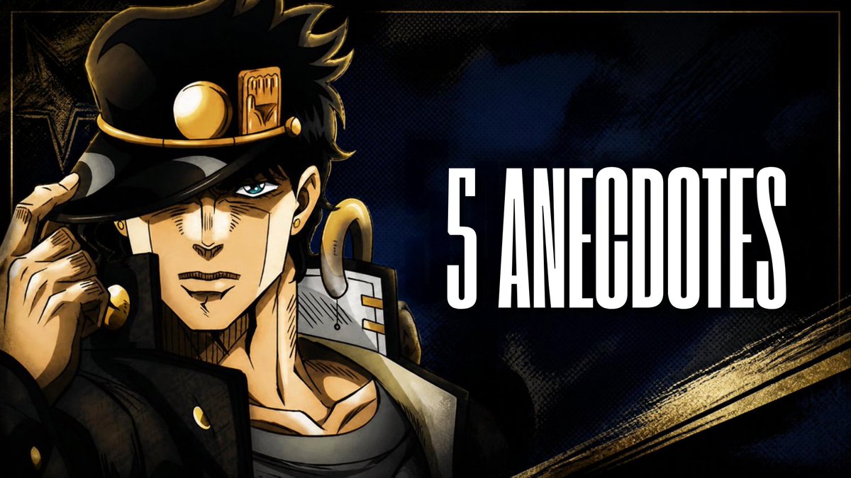 amhinataros's tweet photo. 5 ANECDOTES que vous ignorez sur JOJO'S BIZARRE ADVENTURE
Lien : https://t.co/pKuKadGXq5 https://t.co/DJifJpdQrr