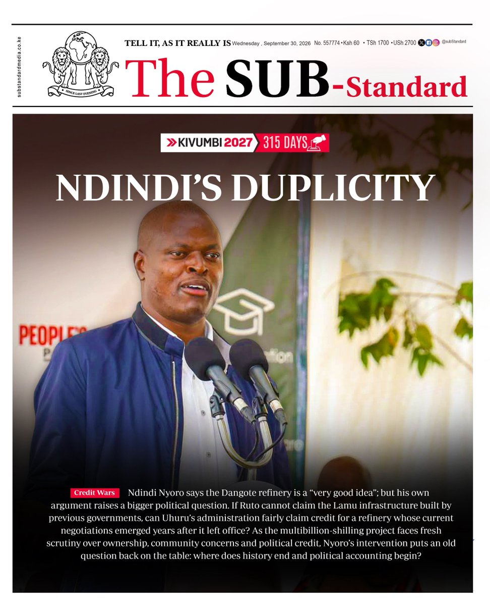 ace125__'s tweet photo. Ndindi Seems to agree with the Dagote refinery project, but he doesn't want the Credit to go to Ruto. When Ruto is credited on this he feels like this may increase his chances of winning the coming elections. He wants his sponsor to be credited on this, Sisi macho tu. https://t.co/zMDOe5RU08