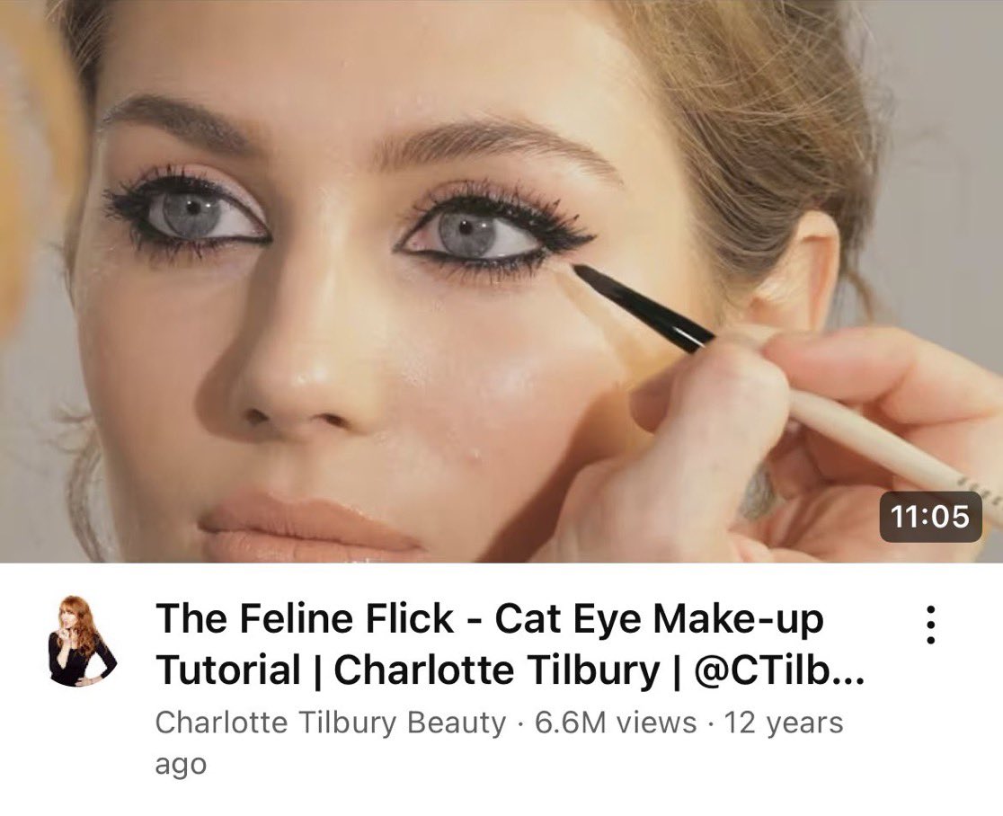 jiaa_xo's tweet photo. till this day this is the best classic smokey eyeliner tutorial I’ve ever seen, by makeup artist Charlotte Tilbury https://t.co/UF4tRrSQYa