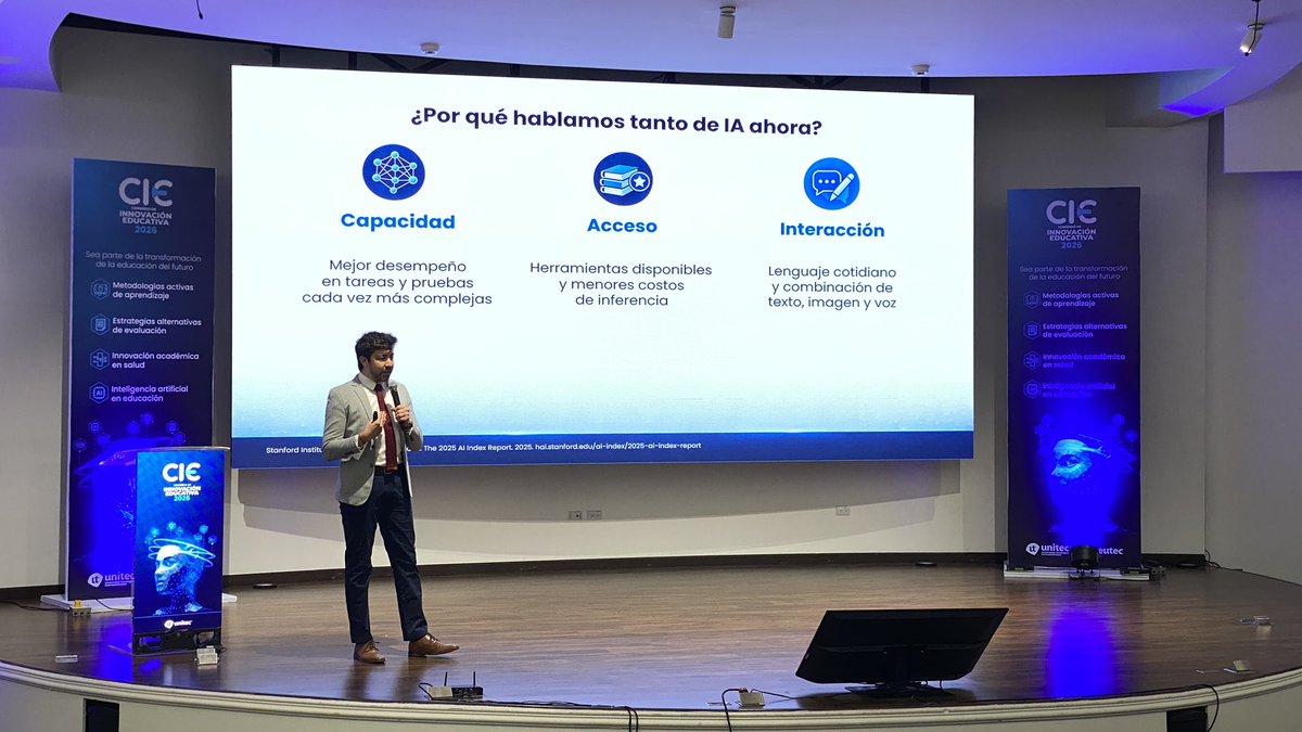 UNITEC_hn's tweet photo. “Más posibilidades técnicas hacen más urgente la pregunta educativa.”

- Marco Rojas
(Stanford University)

#CIE2026 #InnovaciónEducativa https://t.co/8xQpBtkPFd
