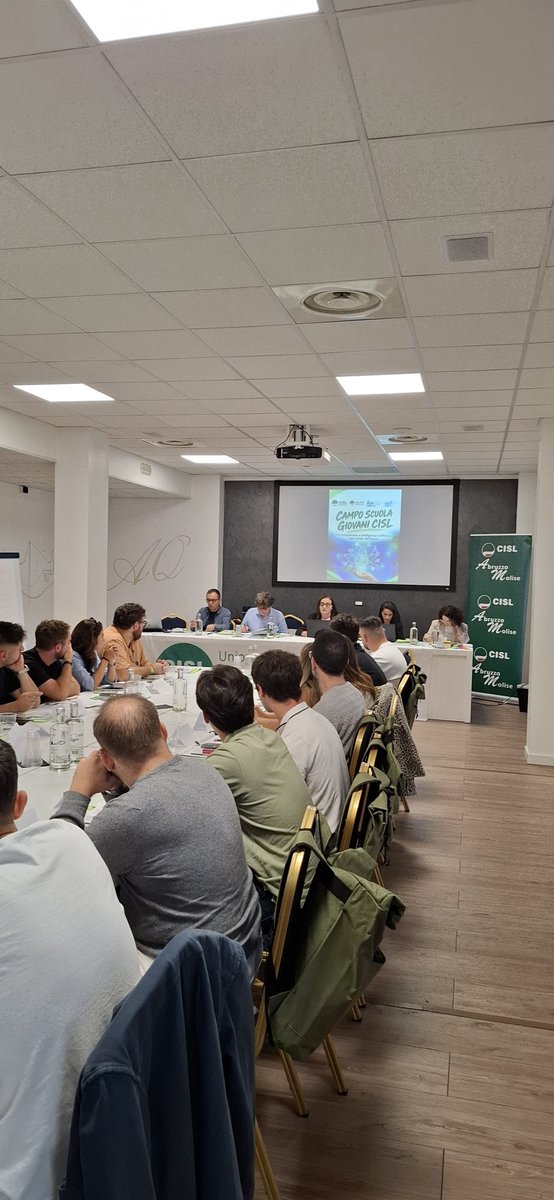 CISLAbruzzoMoli's tweet photo. 🌱 Al via il Campo Scuola Giovani #CISL e #FnpCisl in collaborazione con LAI Abruzzo e Ial Molise a L'Aquila
Quattro giornate dedicate a formazione, confronto e partecipazione, con al centro un tema che guarda al futuro del lavoro: “Partecipazione e Intelligenza Artificiale”. https://t.co/emAdmn6W8H