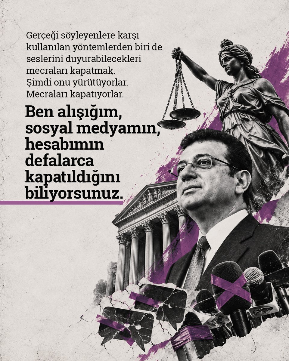 CA_iletisim's tweet photo. “Gerçeği söyleyenlere karşı kullanılan yöntemlerden biri de seslerini duyurabilecekleri mecraları kapatmak. 

Şimdi onu yürütüyorlar. Mecraları kapatıyorlar. Ben alışığım, sosyal medyamın, hesabımın defalarca kapatıldığını biliyorsunuz. 

Yayınlanmamış kitabım toplatıldı ya! 16 polis memuruyla yayınlanmamış kitabın daha baskıya girmeden matbaası basıldı ya! 

Çünkü bu iktidar için en büyük tehlike, seçmen analizi değil, gerçeğin görülmesidir, gerçeğin! 

En büyük tehlike! En büyük casusluk veri toplamak değil, onları ifşa etmektir! 

Onları ifşa ettin mi casussun sen!”

📍 Silivri / Casusluk Davası
