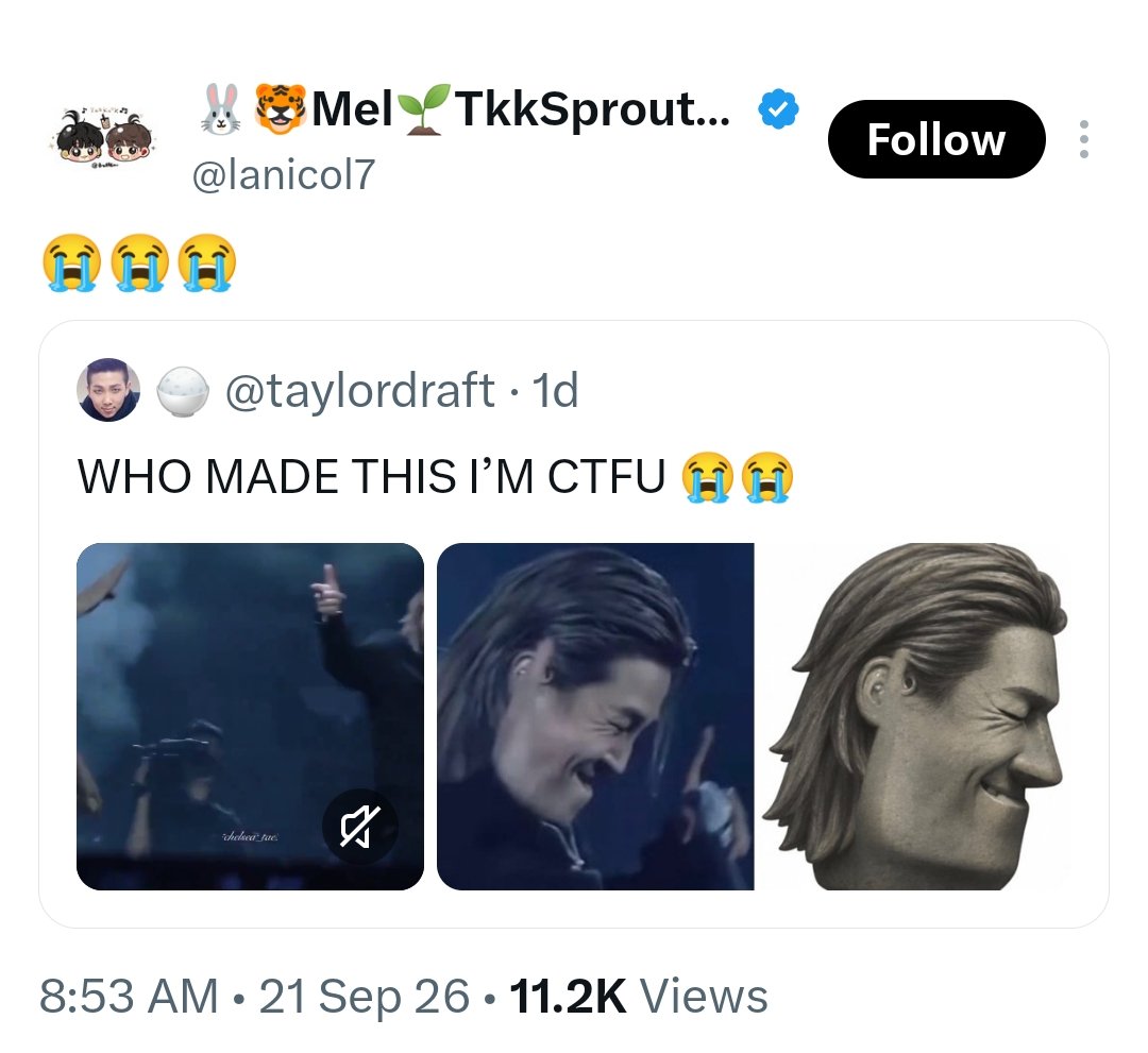 cloudminverse's tweet photo. @leavintonightjm @sturtsn @pjmnology A pigmin stan talking about someone’s looks is crazy when your own fave edits his pics before posting. https://t.co/CUfNPsAxro