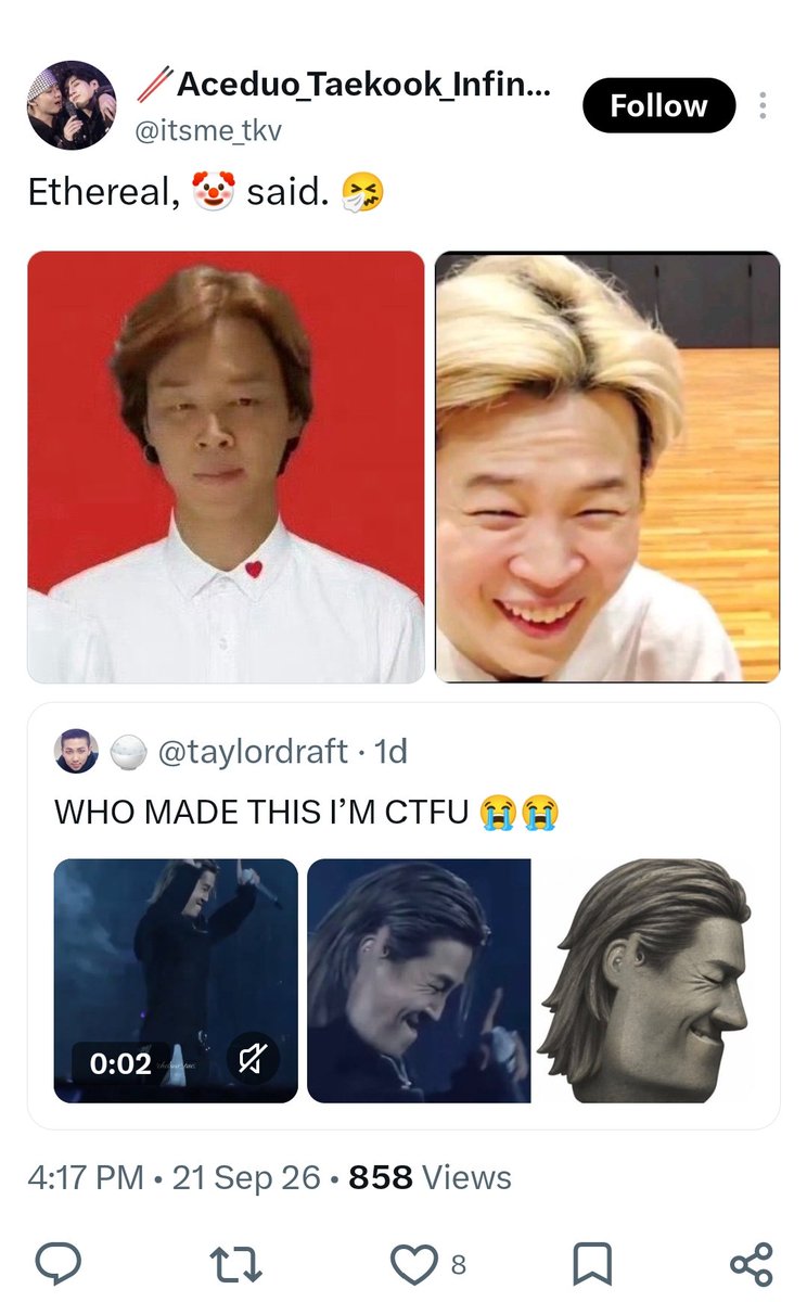 cloudminverse's tweet photo. @leavintonightjm @sturtsn @pjmnology A pigmin stan talking about someone’s looks is crazy when your own fave edits his pics before posting. https://t.co/CUfNPsAxro