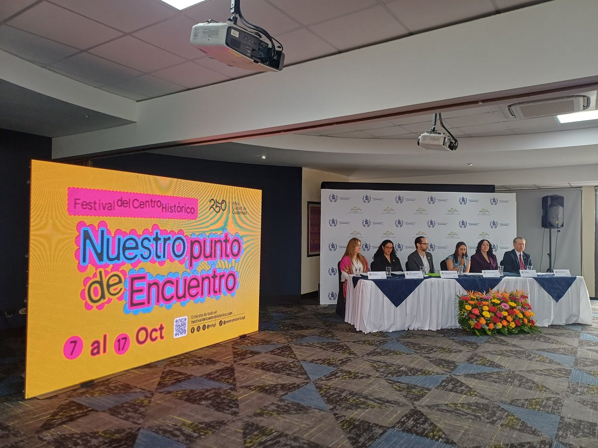 AngelEliasGT's tweet photo. Se llegó la temporada de de celebrar en el @fchgt 

Del 7 al 17 de octubre el Centro Histórico de la Ciudad de Guatemala recibirá una vez más el talento guatemalteco con múltiples actividades culturales

FESTIVAL DEL CENTRO HISTÓRICO

Más info en
https://t.co/qS7Ey6Ikcq https://t.co/mL4wfQCr32
