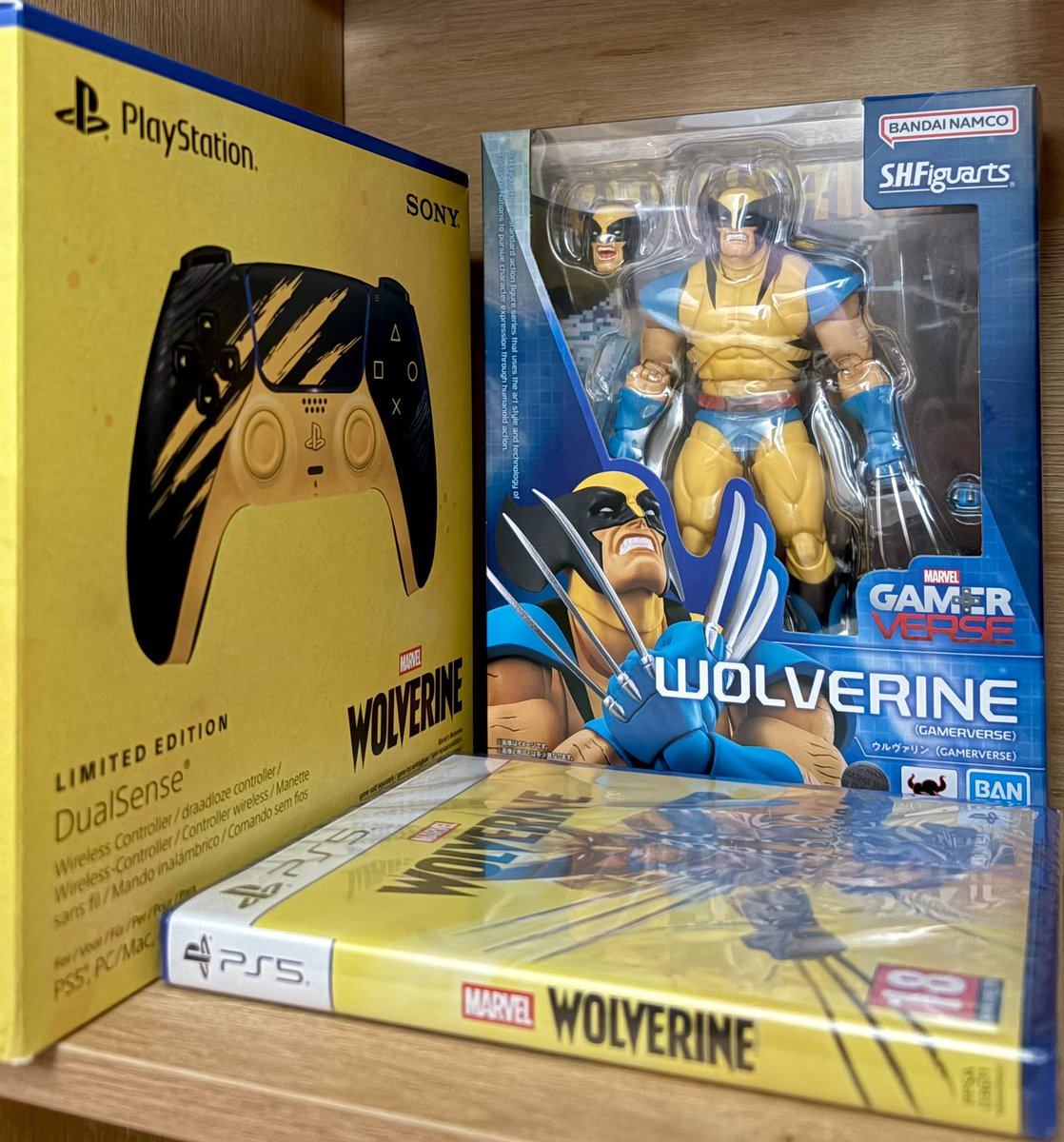 behnack_family's tweet photo. Le dernier achat du mois :
- Le jeu Wolverine sur PS5 Pro 
- La Dualsense Wolverine
- La figurine Sh Figuarts de Wolverine 

Mon collector personnalisé !! https://t.co/eSqrc6o5YG