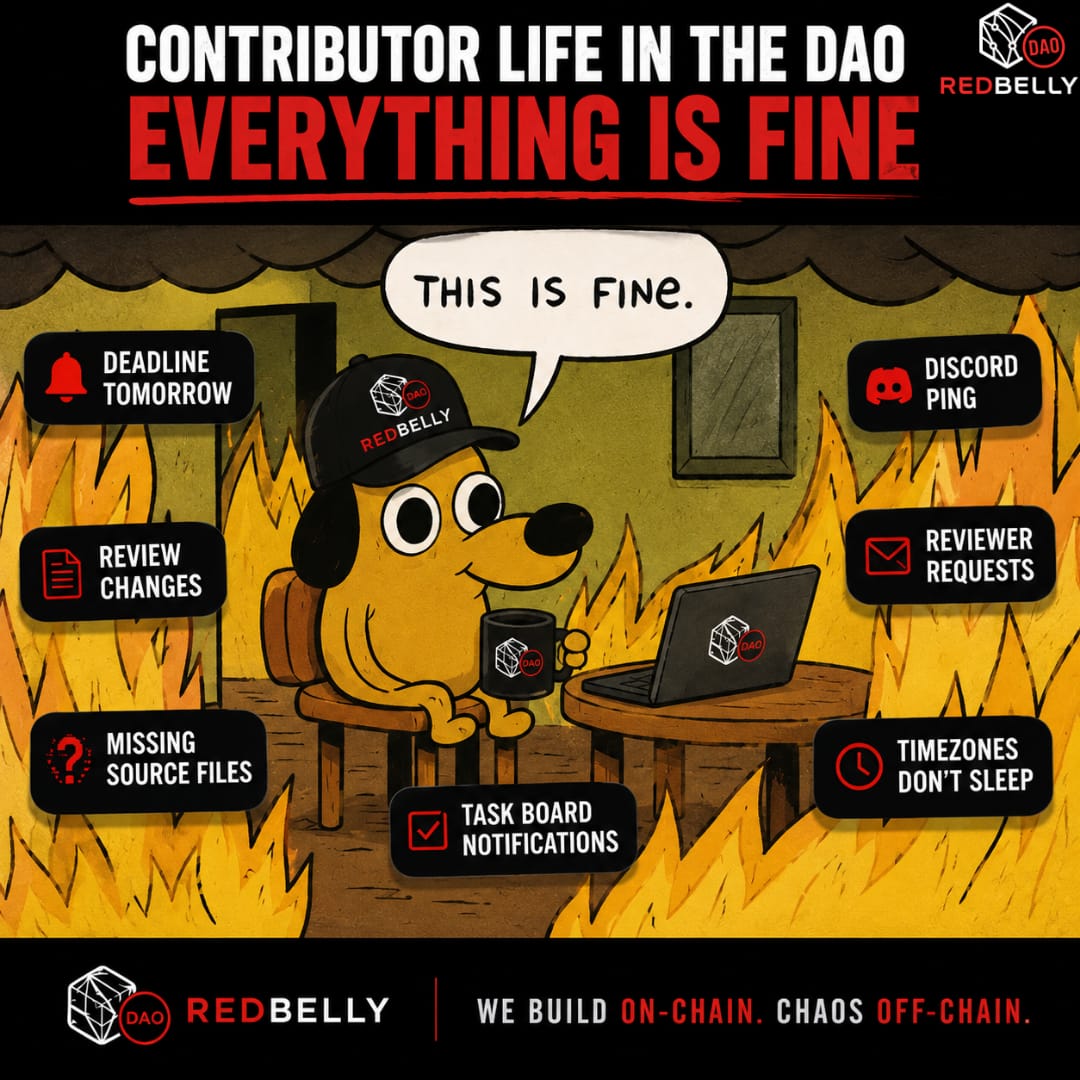 RedbellyDAO's tweet photo. A strong community needs more than code. It needs people creating, sharing, and giving others something to build on.

The Meme & Social Asset Pack brings a collection of creative assets to the Redbelly DAO community.

It gives community members something practical to work with when creating content and joining conversations around Redbelly.

Explore Here: https://t.co/LiLmTNuM0x
 
Github Repo: https://t.co/Q87qVTmrQv