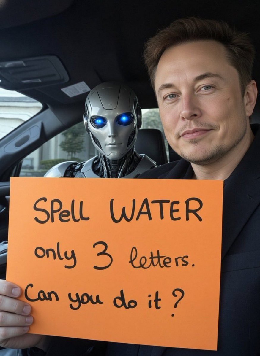 emceospace's tweet photo. Hello, human. 

Can you spell water in only 3 letters? https://t.co/iplgf12r7Z