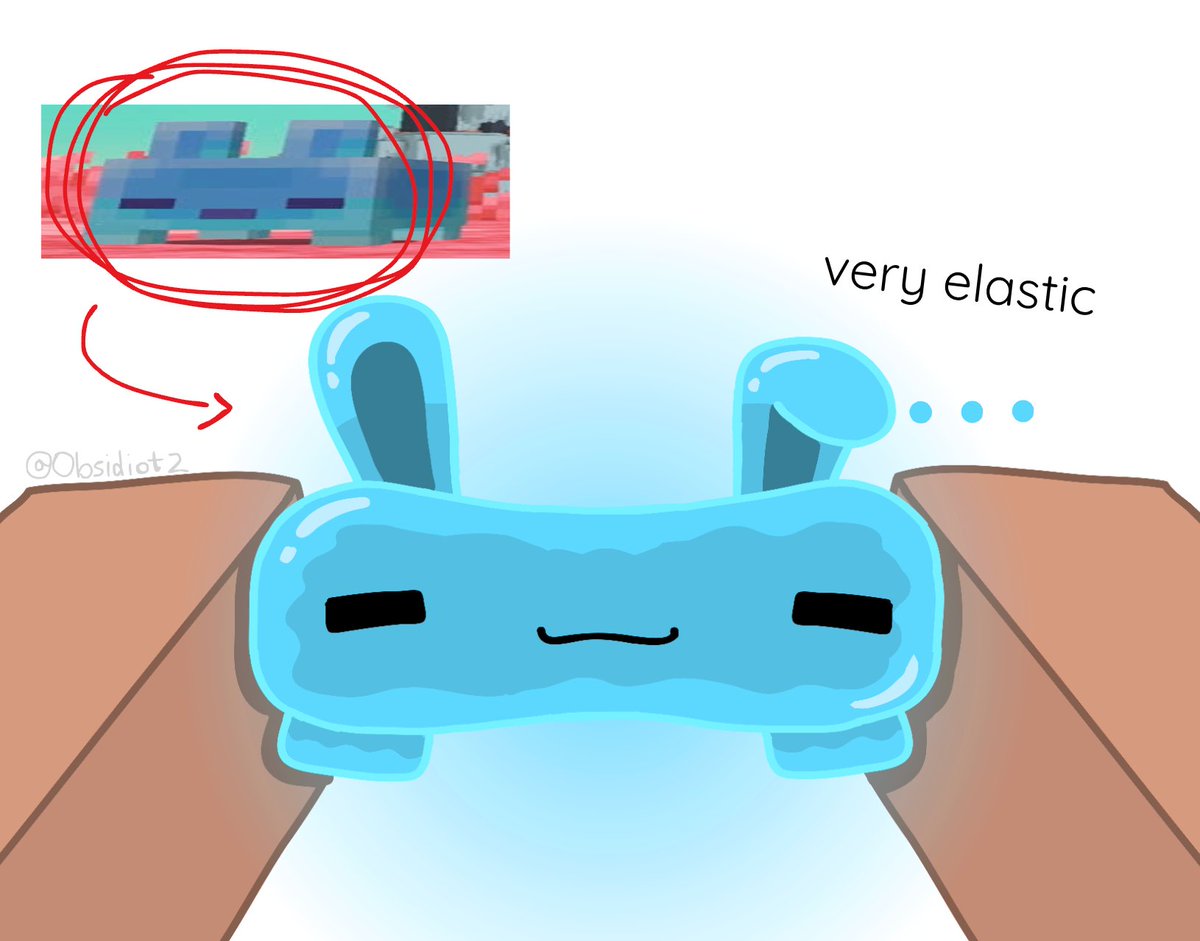 Obsidiot2's tweet photo. Blubs are very squishy and elastic.

#minecraft https://t.co/2UnDklqKQx