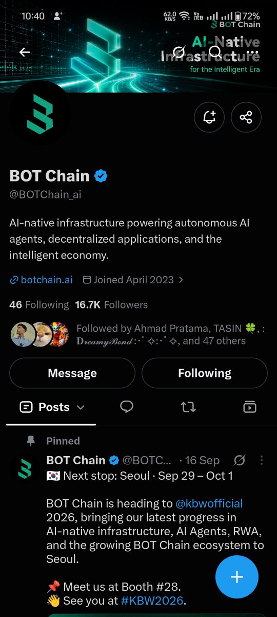 falcon_451's tweet photo. @BOTChain_ai Following,liked and reposted.
#BOTChainKBW
@PujaJi1460293 https://t.co/Gk017zGY9H