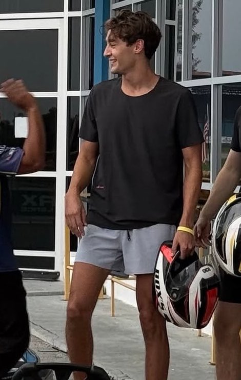 russellatte's tweet photo. george at the karting track today 🩵 https://t.co/pXRXoMKyUa