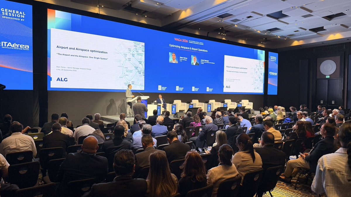 AeroJorgeChavez's tweet photo. Segundo día de la #WAGA2026, la Asamblea General de Aeropuertos del Mundo, que reúne en Lima a líderes y ejecutivos de la industria aeroportuaria global. ✈️🌎

Innovación, experiencia del pasajero, inversión, sostenibilidad y resiliencia marcan la agenda de hoy. 🧳🛍️

@ACIWorld 

Sigue el hilo para conocer más: 🧵 👇🏽