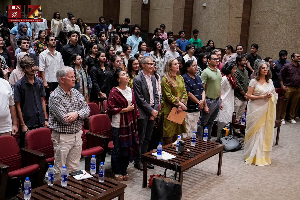 ibakhiofficial's tweet photo. ThinkFest at IBA: Where Critical Conversations Begin  

IBA Karachi welcomed leading academics and policymakers for ThinkFest on Campus, where three academic panels and one policy panel explored important academic and policy issues. The discussions encouraged critical thinking, diverse perspectives, and an exchange of ideas, organized by the IBA School of Economics & Social Sciences (SESS).

#IBAKarachi #SESS #ThinkFest #Policy #Ideas #Leadership #Excellence #Impact