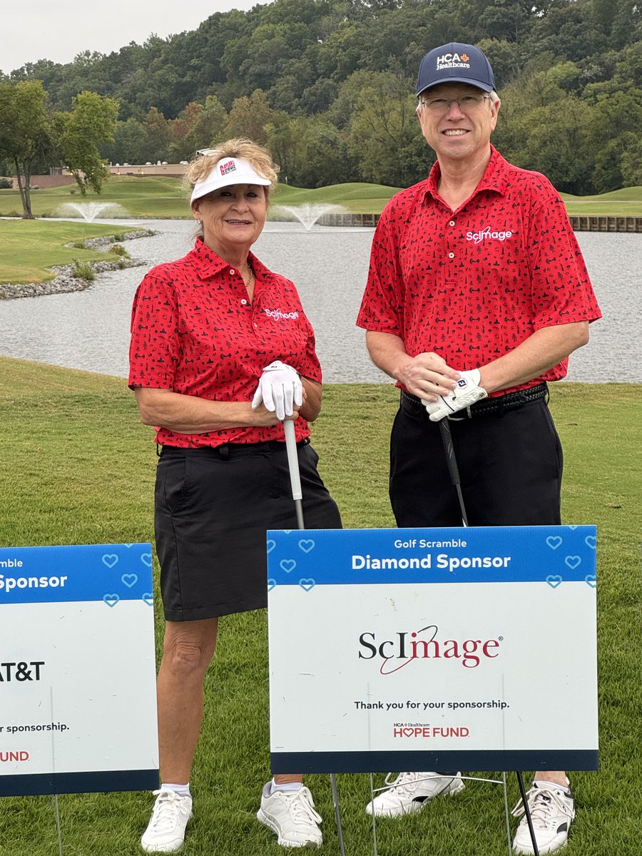 ScImageInc's tweet photo. Last week, ScImage was proud to sponsor @HCAHealthcare's Hope Fund Golf Scramble in Nashville, TN. A great day of golf, good company, and an even better cause. Thank you to the HCA team for putting together a fantastic tournament and for the work the Hope Fund does all year. https://t.co/N2ltNJlBjk