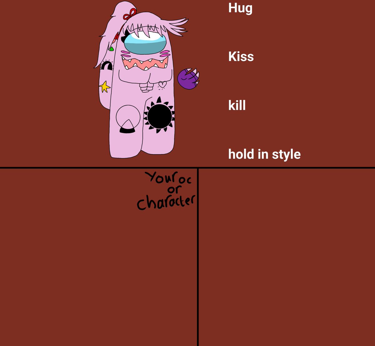 imposterpinkie5's tweet photo. Fake collab with my oc Gabriella  :3

Can be among us or sonic style or ppg :3

And if ya choose kill I'll be add my oc evil Gabriella  :3 https://t.co/ajttBlYBuS