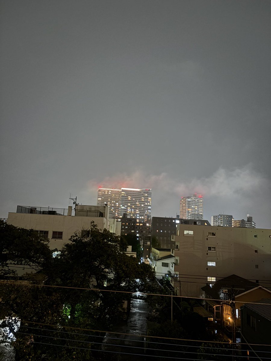 magapooTokyo's tweet photo. 9/29肉の日やったんや…砂肝も一応肉かな。冷たい雨が降る一日やったなぁ #夕暮れ #雨に煙る街並み https://t.co/qndYiRIrNV