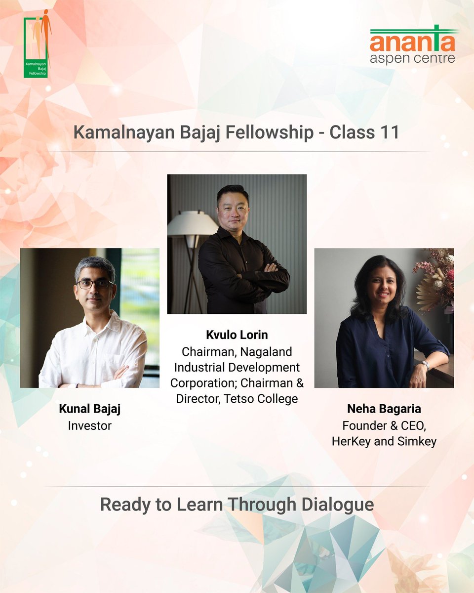 TetsoCollege's tweet photo. Proud moment for the Tetso family! Our Chairman & Director, Kvulo Lorin, joins Class 11 of the Kamalnayan Bajaj Fellowship by @AnantaAspen, among 21 leaders from across India. The values-based leadership he brings home will shape how we serve our students. π #KBFClass11 https://t.co/94VQJj57WZ