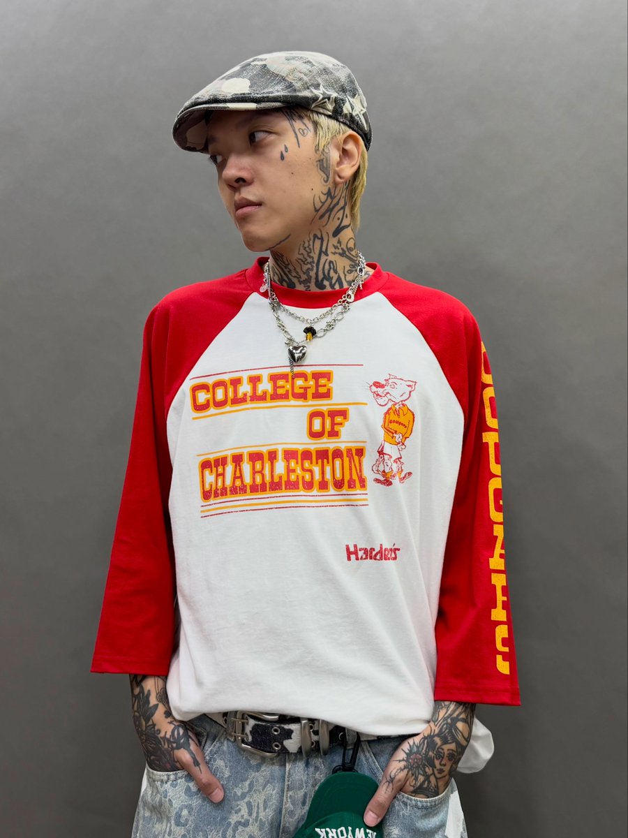 PollyPatriquin's tweet photo. Camouflage bucket hat – free size with adjustable fit

Short necklace

Red “Silly Leopard” print ¾-sleeve tee – free size, 60 cm chest width, 72 cm length, loose fit

Washed leopard-print bone shorts – one size, 30–31 in waist, 67 cm length, 33 cm https://t.co/RNKRq0JWcT