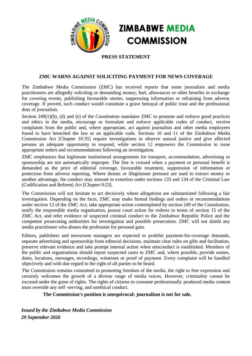 caesarzvayi's tweet photo. KNOW ALL MEN WHOM IT MAY CONCERN
@DeptCommsZW
@InfoMinZW @SodaZhemu @nickmangwana @Zim_Media_Com @MashakadaTapiwa @meritmunzwe @suemakore @TanakaMuganyi et al
#serviam https://t.co/1ELHPZVI6n