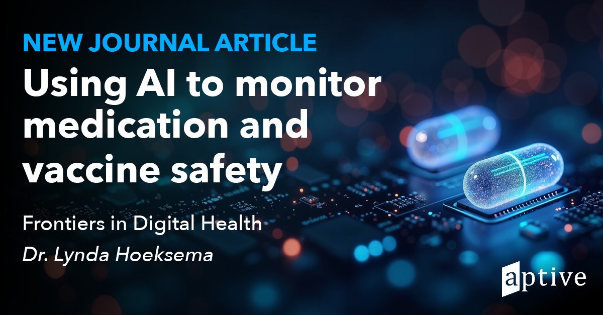 AptiveResources's tweet photo. New research from Dr. Lynda Hoeksema is now published in Frontiers in Digital Health.

Her work looks at a new way to detect adverse events across large populations after a triggering event such as medication use or vaccines, using electronic health record data. Working with the FDA in a feasibility study, she helped test methods to use AI tools to scan through volumes of records and thousands of pages of clinical notes using precise computable criteria to reliably flag notable cases to bring to the attention of expert doctors. This can enhance the clinical review process to detect adverse events and provides additional support to the physicians reviewing potential cases. In this study, that meant looking at mRNA vaccines and a rare heart condition called myocarditis. 

The good news: the approach works. The AI methodology the team designed consistently identified relevant medical information and potential adverse event cases for safety reviewers to focus on for additional in-depth human review. This could take a big load off the clinicians who would otherwise have to sift through mountains of records by hand.

We're proud to have her expertise on the Aptive team and excited to see this work in print. Congratulations, Dr. Hoeksema!

Read the study: https://t.co/zHxkbyOMBH