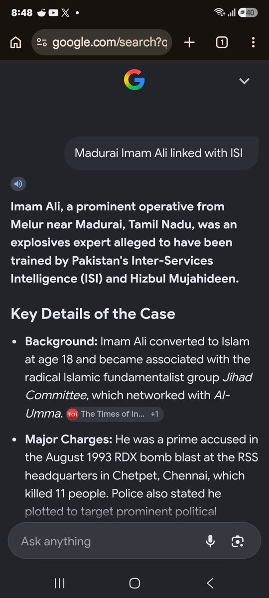 SaravananS23068's tweet photo. https://t.co/ii9uxYVaTz    

  @NIA_India     the support for  the ISI agent and his full Mujahideen terrorist Imam Ali  and justification   the terrorist attack   

    please kindly create counter terrorist unit like Rashtriya rifle in Tamilnadu https://t.co/a9FhamzI6t