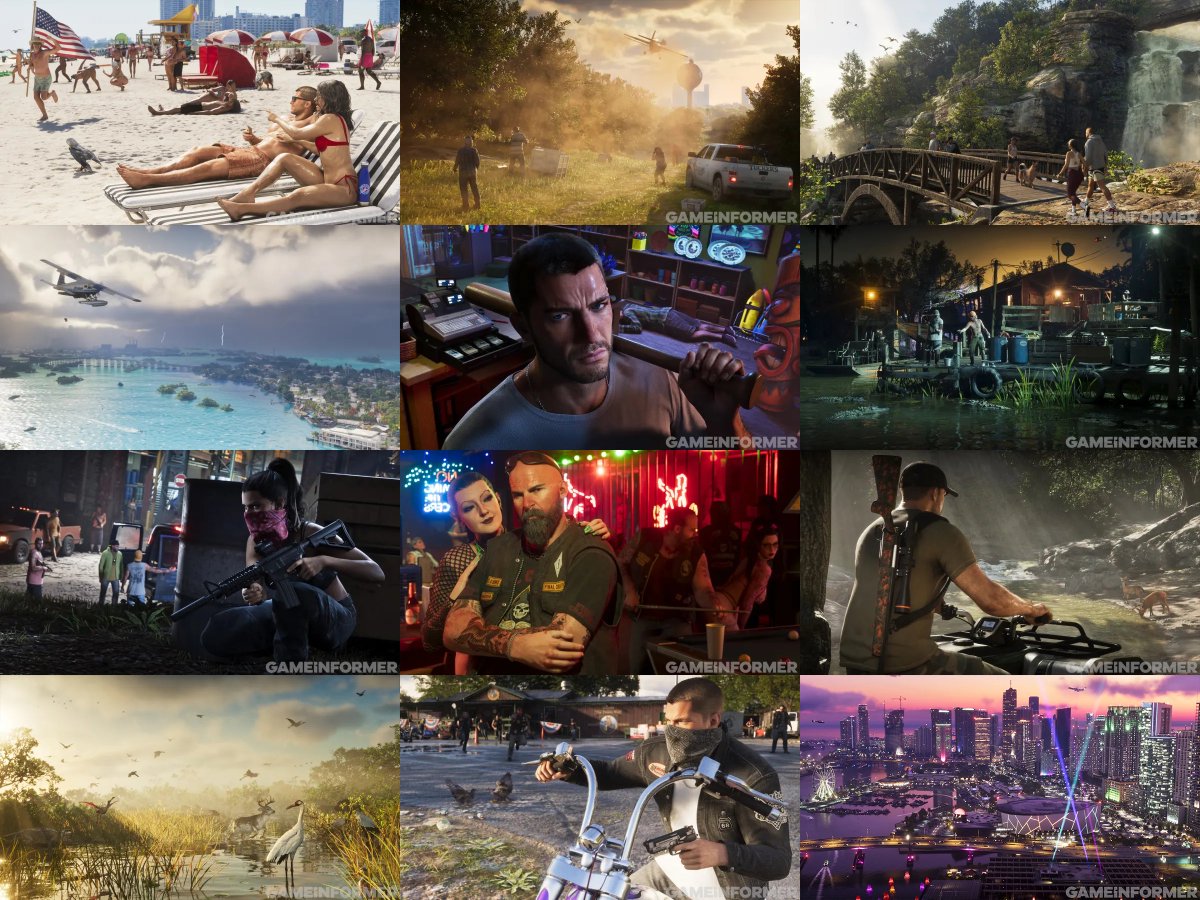 ShiinaBR's tweet photo. ALL GTA 6 SCREENSHOTS THAT JUST DROPPED

- Hurricanes and other tropical storms
- Over 60 bird types and 30 land mammals
- Flamingos, pelicans, alligators, and other animals https://t.co/6LMf3pl1qs