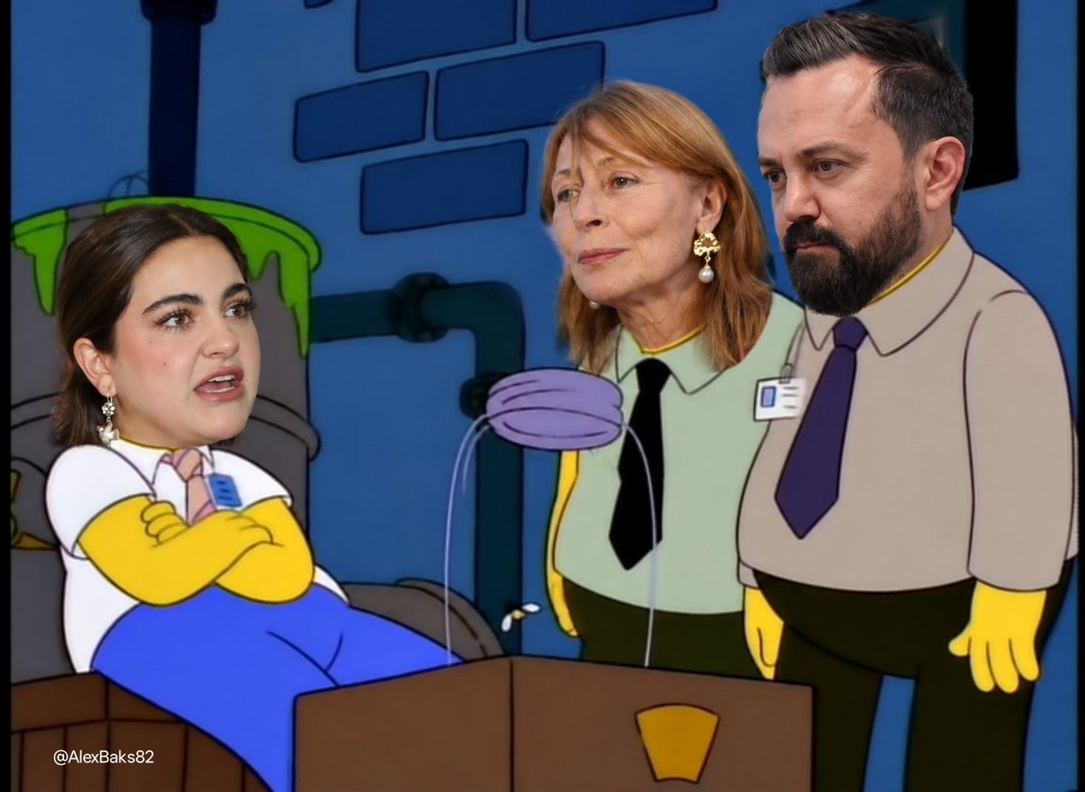 AlexBaks82's tweet photo. - Oye Andrea ¿Por qué estámos aquí?

- ya les dije, Arturo, para cuidar la abeja. ¡Ay, qué lerdos! Con razón la presidenta me nombró supervisora de abeja. https://t.co/Mu7En9LviV