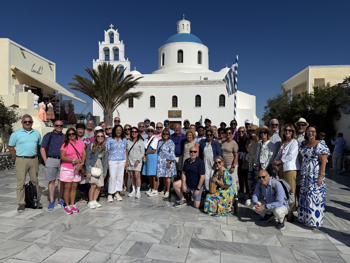 KyChamber's tweet photo. Members of the Kentucky Chamber Board of Directors recently traveled to Greece, experiencing the country’s rich history and culture while learning more about its industries and economy.

The trip also included a meeting with Elias Spirtounias, Executive Director of @AmChamGr and Vice Chair of AmCham in Europe, for a conversation about the strengths and opportunities for businesses in Greece.