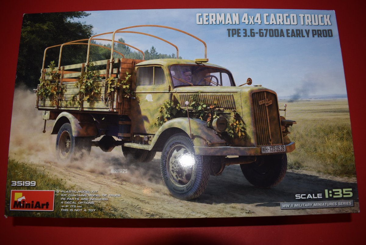 Armorama's tweet photo. German 4x4 Cargo Truck Type 3.6-6700A Early Production https://t.co/dE7vytIsEX https://t.co/BPsdMDdh4k