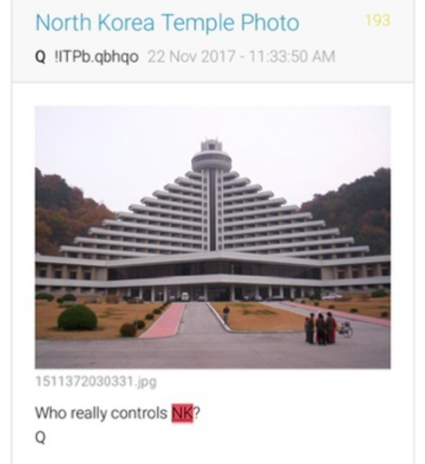 WeNotMe1781's tweet photo. He said Reptiles.  Iran is Iran. IRAN is Persia. The Black Nobility. 
NK?  The Ryuygong Hotel. 
Post 2980. Death Blossom.  
It was the last weapon used in the Last Starfighter. 
Alex Rogan fighting the Ko-Dan Armada.  Reptilians. 
The Hotel has never been opened...
The top spins....But for having a poor country...
What kind of Mind Controlling entities occupy some of these "Skyscrapers".  Ya know...The Tower of Babel is considered a "Skyscraper"

Are we sure Heaven is REALLY above or Below.  
Upside down World makes you really think. 
Wouldn't think the Void would be Heaven....Plus all the Planet worship and astrology...Remember, Who runs this realm.  We are the aliens to be honest. 
It's a Farm.  We are merely food for them.  Loosh. Flesh. Blood.  
But thats ALL about to flip. 
Because we found the Kraken.  Now we know how they get these characters in these movies and how they look. Especially Pirates of the Caribbean. 
Jack Sparrow. Check.  Captain Jack Sparrow that finished Einstein's special Theory of Relativity to fold time and space.  
But the one with the tentacles as a beard...
yeah....

Under the Pyramids....are entities that none of us could fathom. Thats what Crowley was trying to gain access to. 
They are the Guardians of Intelligence. 

Guess who has access now?  
Wonder if it happened when Regulus was above the Great Pyramid on 4/5 2026.  
a D5 
And now look what's hitting the East Coast.  
4/5 and the storm have one thing in common.  Easter. Nor'Easter.  King of the North? The Penguin with Trump?  Thats Olaf. From Norway. So did the Penguin take Trump to the Tall Whites?  

Gotta expand your thinking Big time in this Alternate Reality Game.  
Cicada 3301.  a 3. and a 7. 
Project Architeuthis.   16+1. 

Notice how many of the numbers that are used are Prime numbers?  
Hmmm.....