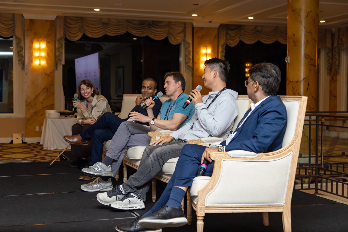 TolokaAI's tweet photo. Last week, we hosted our first Toloka Talks in San Francisco. 

We brought together AI leaders from enterprise teams and frontier labs for a candid discussion on what it actually takes to adopt open models, build evals you can trust, and prove performance holds up in production.

Huge thanks to our panelists – Sharad Aggarwal (Google Cloud), Benny Yufei Chen (Fireworks AI), Sunzay Passari (UPS), Mikhail Parakhin (Shopify), and our CEO @MegorskayaOlga  – for keeping it real and sharing both the real-world friction and lessons learned along the way.

📍 Next stop: New York City (Oct 28)