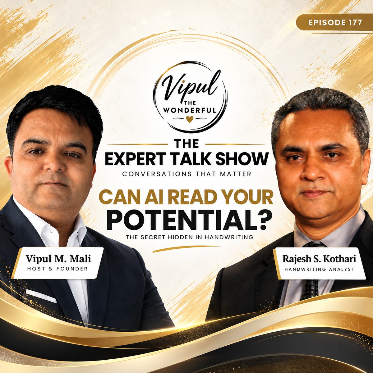 vipulmmali's tweet photo. ✍️ Can handwriting reveal aspects of your personality that a traditional interview might miss?
In Expert Talk Ep. 177, I speak with Rajesh S. Kothari about #HandwritingAnalysis, #Graphology, #AI and smarter hiring.
🎥 https://t.co/LZRudbWh0P
#ExpertTalk #Recruitment #Hiring https://t.co/OfrY26CpZk