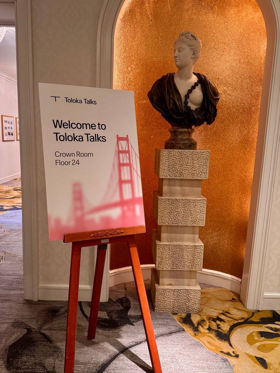 TolokaAI's tweet photo. Last week, we hosted our first Toloka Talks in San Francisco. 

We brought together AI leaders from enterprise teams and frontier labs for a candid discussion on what it actually takes to adopt open models, build evals you can trust, and prove performance holds up in production.

Huge thanks to our panelists – Sharad Aggarwal (Google Cloud), Benny Yufei Chen (Fireworks AI), Sunzay Passari (UPS), Mikhail Parakhin (Shopify), and our CEO @MegorskayaOlga  – for keeping it real and sharing both the real-world friction and lessons learned along the way.

📍 Next stop: New York City (Oct 28)