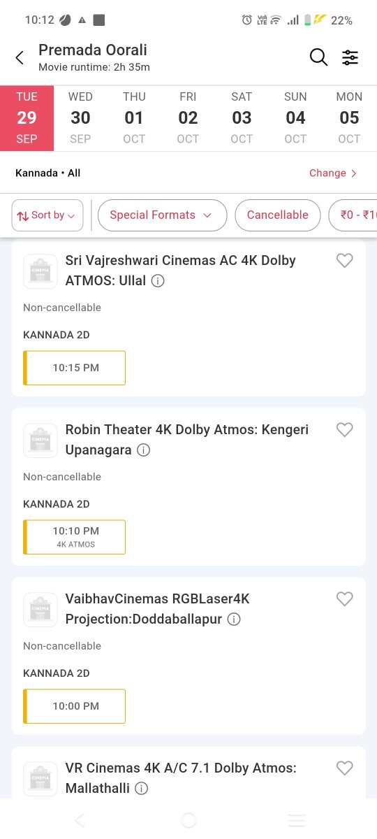 CultAdi's tweet photo. All 10 pm shows in Bengaluru single screen is Advance fast filling 🔥
Prasanna 
Vaishnavi Uttarahalli 
Roopa 
Vajreshwari 
Robin 
Vaibhava 
Bharathi 
Siddeshwar 

Mass batting 🫡

#PremadaOorali https://t.co/PkcDGhcSOi