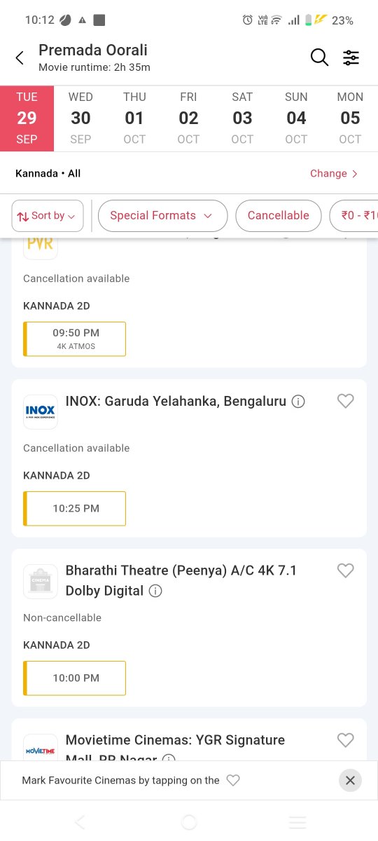 CultAdi's tweet photo. All 10 pm shows in Bengaluru single screen is Advance fast filling 🔥
Prasanna 
Vaishnavi Uttarahalli 
Roopa 
Vajreshwari 
Robin 
Vaibhava 
Bharathi 
Siddeshwar 

Mass batting 🫡

#PremadaOorali https://t.co/PkcDGhcSOi