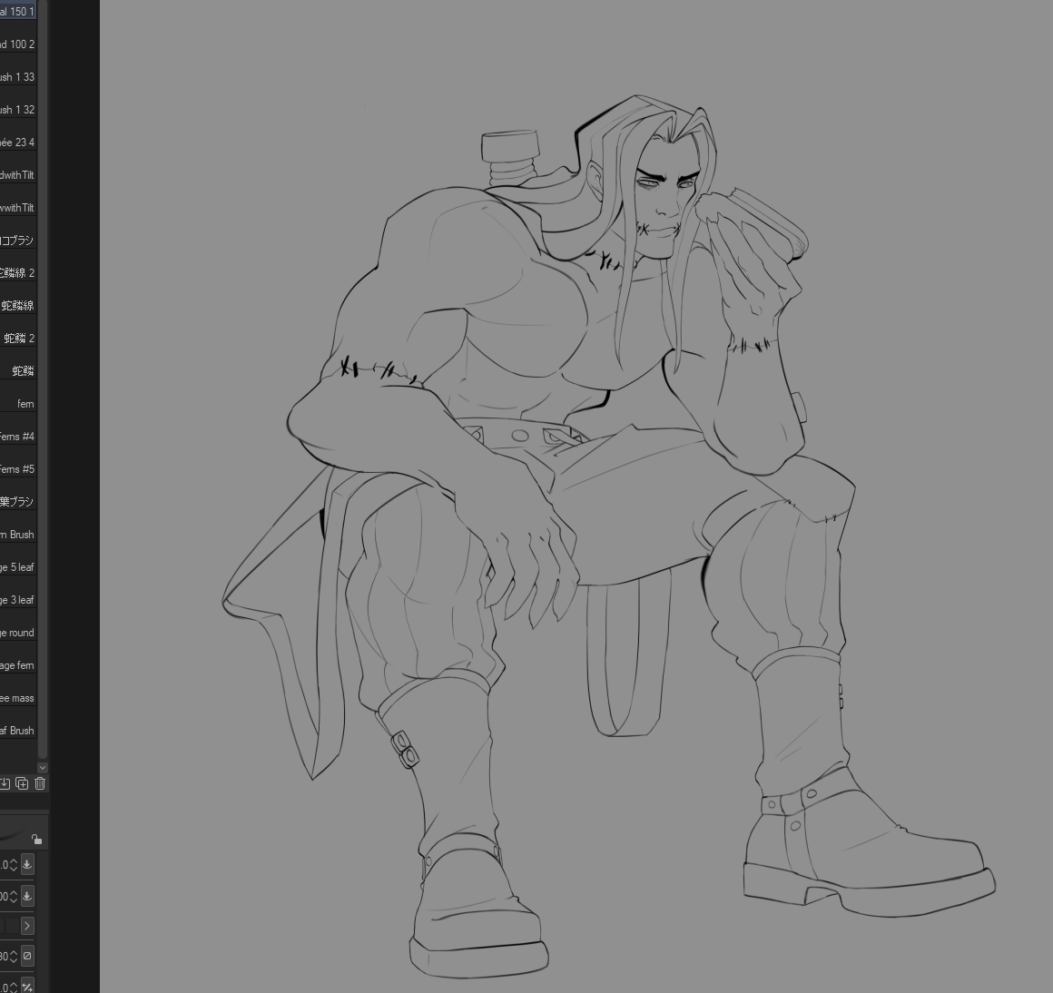 metaphysiciands's tweet photo. Doing line-work always feels like such a waste of drawing time for something that's never really visible at the end of my paintings, especially since I don't do it for the backgrounds, but I enjoy it too much to take it out of the process.😭 https://t.co/dNZv03YzVI