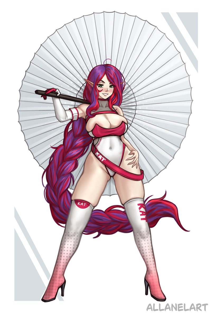 AllanelArt's tweet photo. Race queen Katheryne 🏁 https://t.co/hu8hLkThbW