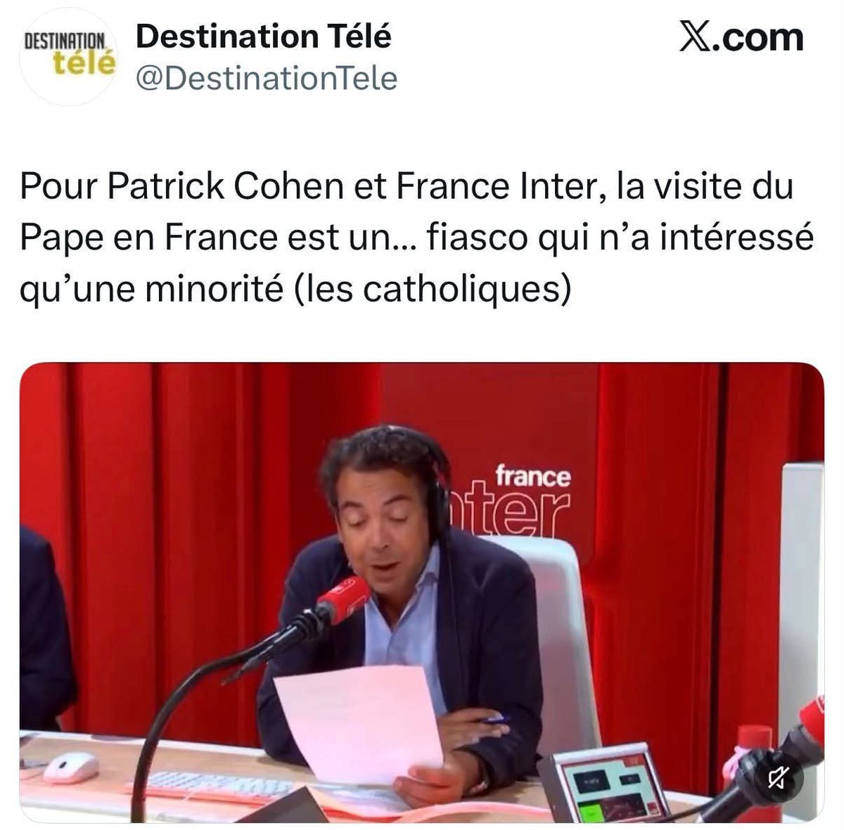 chrysalide21000's tweet photo. Lola, torturée et assassinée : Patrick Cohen a minimisé.
Thomas, tué à Crépol : Patrick Cohen a minimisé.
L’émotion de toute la France lors de la visite du Pape : Patrick Cohen minimise.
Chaque fois que le peuple français s’émeut, Patrick Cohen le méprise. https://t.co/N6zqaIxjwg