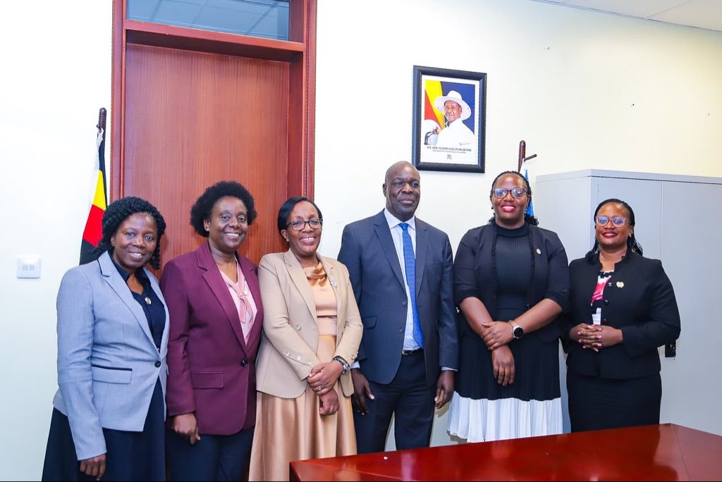 JudiciaryUG's tweet photo. The Deputy Chief Justice, Justice Moses Kazibwe Kawumi, has pledged financial and institutional support to the International Association of Women Judges – Uganda Chapter (IAWJ-UC) to strengthen its initiatives aimed at bringing justice closer to marginalised communities and addressing Sexual and Gender-Based Violence (SGBV).

Justice Kazibwe made the commitment earlier today when he met a delegation from IAWJ-UC, led by Justice Olive Kazaarwe Mukwaya, at the Deputy Chief Justice’s Boardroom at the Court of Appeal Building in Kampala.

The Deputy Chief Justice commended the Association’s progress since its recent launch and emphasised that the fight against SGBV must extend beyond the courtroom into communities.

He encouraged the Association to strengthen its grassroots engagement and suggested partnerships with female Members of Parliament to amplify SGBV prevention and awareness initiatives across their respective regions.

“The Judiciary’s mandate is aligned with these interventions, and we are committed to providing the necessary financial support to see them succeed,” Justice Kazibwe said.

He also pledged to formally subscribe to the Association.

*A 1,000-Day Vision for Justice*

At the centre of the briefing was the Association’s flagship campaign, “Reaching 1,000 Families in 1,000 Communities in 1,000 Days.”

Justice Mukwaya reported that 127 Judicial Officers have already subscribed to the Uganda Chapter. She outlined several interventions targeting institutional reform, survivor empowerment and community engagement.

These include establishing a permanent secretariat at Nakawa Court to house the IAWJ-UC Chronicles, supported by the Judiciary’s provision of sitting space; equipping 1,000 SGBV survivors with vocational skills; and integrating 1,000 affected families into the commercial value chain of the “Uganda Pancake” for local consumption and export.

The Association also plans to strengthen legal capacity through the development of a Land Justice Bench Book and a Court User Manual for Vulnerable Litigants, as well as roll out gender-responsive adjudication training for Judicial Officers and provide pro bono moot mentorship for law students.

Under its community-based interventions, IAWJ-UC plans to take Alternative Dispute Resolution (ADR) to schools through “Rotary Peace Clubs of Justice,” where students will be equipped with basic case-management and peaceful conflict-resolution skills.

Looking ahead, the Association plans to host the first National SGBV Baraza at Kasangati Court as a platform to launch its seven priority intervention areas. It also plans to produce and distribute a National Anti-SGBV Film aimed at empowering communities to break the cycle of violence.

The delegation further sought the Deputy Chief Justice’s administrative guidance on decentralising the Association’s work plan to strengthen its reach in rural communities.

They also advocated for the formal inclusion of judicial wellness programmes on the Judiciary’s official calendar, in recognition of the demands faced by Judicial Officers handling heavy dockets involving sensitive and trauma-intensive cases.

In attendance were Justice Eva Luswata of the Court of Appeal, HW Dorothy Ssempala Lwanga, HW Ayebare Daphine and HW Sumaya Kasule.

Also present were HW Faisal Mulalira Umar, Private Legal Secretary to the Deputy Chief Justice, and HW Mwanja Brian, Personal Assistant to the Deputy Chief Justice