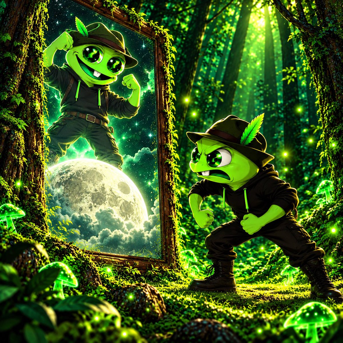 FlobinHold's tweet photo. When the mushrooms kick in… 🍄🐸🌕

#FLOBIN #RobinhoodMeme #crypto #Degen #PonsFamily #FOMO #Gem https://t.co/GXIrtOXHxm