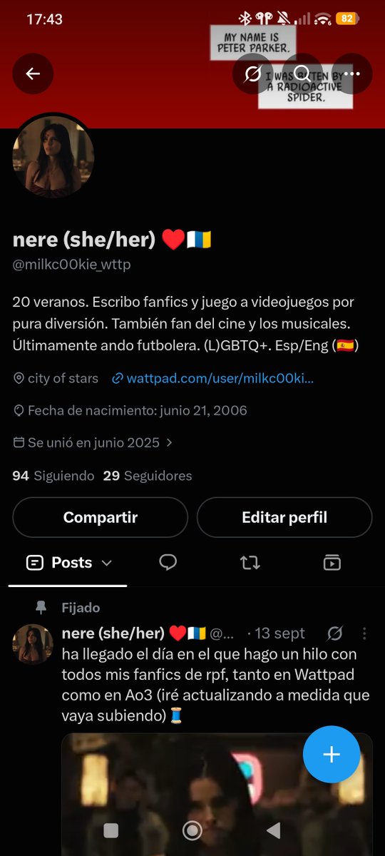 milkc00kie_wttp's tweet photo. perfil // pantalla de bloqueo // última canción reproducida // pinterest https://t.co/lVDB75Pc1N