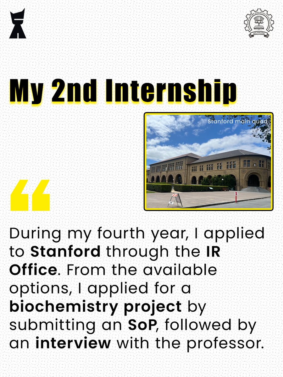 chemiitb's tweet photo. Suketu Dutta, a 5th-year BS+MSc student from the Department of Chemistry, IIT Bombay, shares his journey at Indiana University Bloomington and Stanford University, along with key lessons and advice.

#IITBombay #Chemistry #Research #Internships https://t.co/gRGAPCe8qs